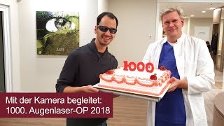 ARTEMIS Augenklinik Frankfurt begleitet den 1000 AugenlaserPatienten 2018 mit der Kamera [upl. by Acinahs]