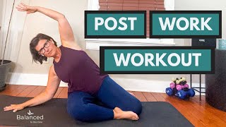 PostWork Pilates Workout  A Small Ball Routine [upl. by Atteiluj]