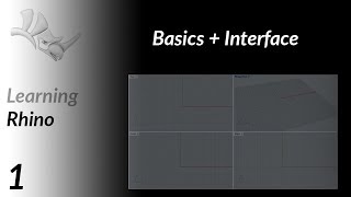 Learning Rhino 1 Basics  Interface [upl. by Enaols314]