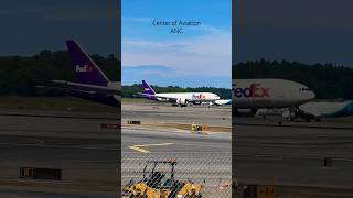 FedEx Boeing 777 Landing  Anchorage Airport Plane Spotting [upl. by Laaspere697]