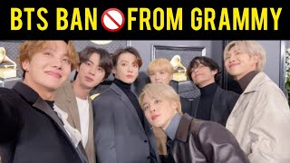 OMG😳 BTS BAN 🚫 From Grammy  Bts Grammy 2025  hybe Leaked Document  BTS military service  bts [upl. by Sinnek213]