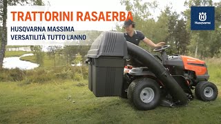 Trattorini Rasaerba Husqvarna  Come usarli tutto lanno [upl. by Aruasor554]