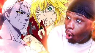 MELIODS VS HENDRICKSON SEASON FINALE Seven Deadly Sins Episode 24 REACTION [upl. by Enaamuj]