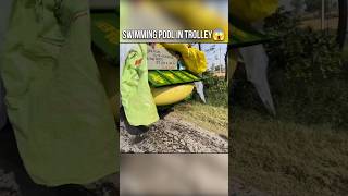 Swimming pool In Trolley ❤😮👑shorts viralvideo tochanking trending youtube ytshorts subscribe [upl. by Oswell]