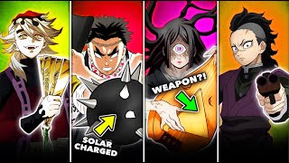 All 21 Weapons in Demon Slayer Ranked By Power [upl. by Weidar150]