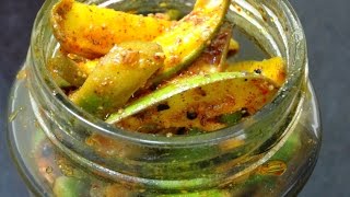 Traditional Raw Mango pickleAam Ka Achar Recipe Step by StepHow to make Mango Pickle Easy Recipe [upl. by Ariad744]