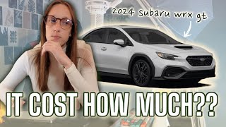 Subaru WRX GT 2024  Cost to Own  Money Breakdown [upl. by Enos]