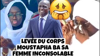 LEVÉE DU CORPS MOUSTAPHA BA L’ANCIEN MINISTRE DES FINANCES SA FEMME ET SA FILLE INCONSOLABLE [upl. by Akkim676]