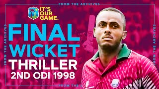 Final Wicket THRILLER  Classic Match Highlights  Windies v England 1998 [upl. by Des]