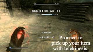 Skyrim Easy Alteration XP Alteration Exploit  The Elder Scrolls V Skyrim [upl. by Husha]