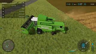 Harvesting my fields of soybeans  Farming Simulator 22 XONE [upl. by Attemaj]