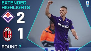 FIORENTINAMILAN 21  EXTENDED HIGHLIGHTS  SERIE A 202425 [upl. by Einnahpets]