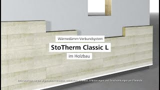 WärmedämmVerbundsystem StoTherm Classic L im Holzbau [upl. by Hgielsel122]