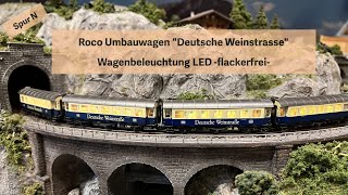 Modelleisenbahn Spur N Roco Umbauwagen Deutsche Weinstrasse [upl. by Giorgi]