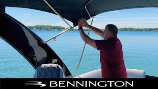 Raise amp Lower Your Bimini Top  Bennington DockTalk [upl. by Gertrud]