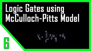 Implementation of Logic Gates using McCullochPitts Model  Neural Networks [upl. by Nellda]