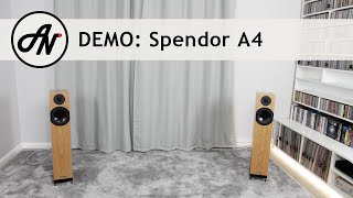 Spendor A4 Speakers  Video Demonstration [upl. by Adelpho283]