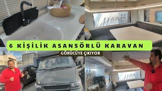 6 KİŞİNİN KONAKLADIĞI ASANSÖR YATAKLI KARAVAN  Semi Entegre  Karavanİst Fuarında Görücüye Çıkıyor [upl. by Ecnarolf]