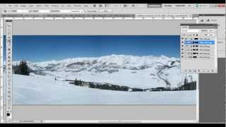 Photoshop Tutorial Creating Panoramic Photos with Photomerge [upl. by Craven]