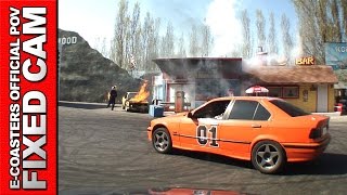 Scuola di Polizia Mirabilandia  Car Automobile POV On Ride Stunt Show Theme Park Italy [upl. by Dirgis]