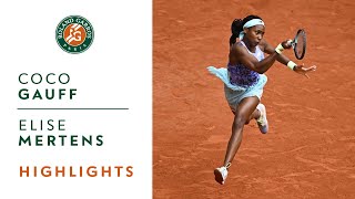 Coco Gauff vs Elise Mertens  Round 4 Highlights I RolandGarros 2022 [upl. by Dorena]