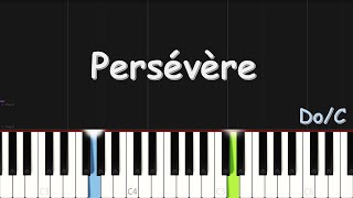 Olivier Cheuwa  Persévère  EASY PIANO TUTORIAL BY Extreme Midi [upl. by Alyahsal]