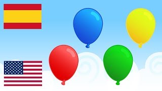 La Canción de Los Globos ¡En Español e Inglés ♫ Aprende Colores en Inglés ♫ Plim Plim [upl. by Sirref845]