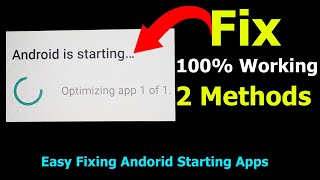 Android Is Starting Optimizing 1 of 1 Fix Any Android Phone 2 Methods Lenovo  Mahade Mania [upl. by Adiari158]