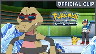 Beartic vs Krokorok  Pokémon BW Rival Destinies  Official Clip [upl. by Gerger]