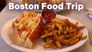 Boston food trip  Famous lobster roll and the oldest Boston pizza  Best cafes and bakeries [upl. by Etnahsa]