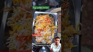 Veg pulao recipe  lucknowbiryani streetfood vegbiryani biryani pulav shorts ytshortsindia [upl. by Jabin]