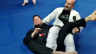 Top Half Guard Lapel Choke with Back Step 2 [upl. by Bernhard]