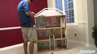 KidKraft Majestic Mansion Dollhouse with Furniture  unboxing and construction [upl. by Giffer269]