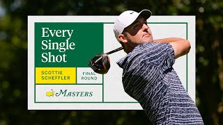 Scottie Scheffler’s Final Round  Every Single Shot  The Masters [upl. by Wolfie933]