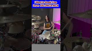 I Want to Break Free  Freddie Mercury  Drum KALONICA [upl. by Reinwald750]