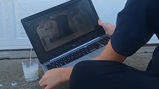 Pouring milk through a laptop 💻 shorts [upl. by Adnahsal288]