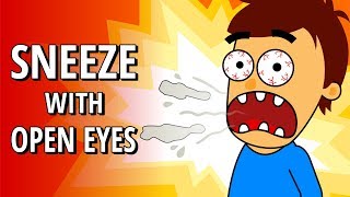 Is it possible to sneeze with open eyesSecrets of science series4Lawir cartoon [upl. by Shiekh]