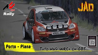 Assetto Corsa Rally  MITSUBISHI MIRAGE R5  Porto Piana  ¡PURO TOUR DE CORSE [upl. by Dawaj]