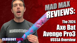 Axe Bat Avenge Pro 3 234quot Big Barrel USSSA Bat Overview 2024 [upl. by Dennie241]