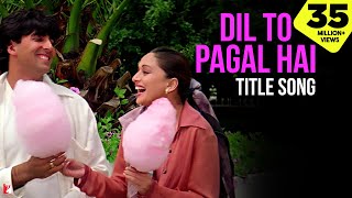 Dil To Pagal Hai Song  Shah Rukh Khan Madhuri Karisma Akshay  Lata Mangeshkar Udit Narayan [upl. by Allana]