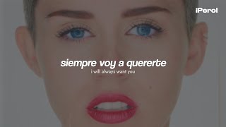 Miley Cyrus  Wrecking Ball Español  Lyrics [upl. by Speroni]