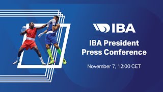 Press Conference of IBA President [upl. by Adnamra978]