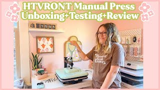 HTVRont Manual Press Review  Heat Press Review  Small Business Heat Press [upl. by Aun488]