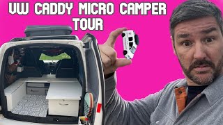 This VW Caddy Stealth Micro Camper is DIFFERENTCaddy Camper Tour [upl. by Silenay]