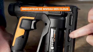 WORX  Agrafeuse  cloueuse 2 en 1 sans fil 18V  WX843 [upl. by Conney]