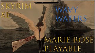 Skyrim SE Marie Rose Invincible Race Morningstar Wings Smp Wavy Water Showcase Mods [upl. by Aneeras]