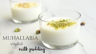 Muhallabia Easy Milk Pudding Recipe [upl. by Skiba45]