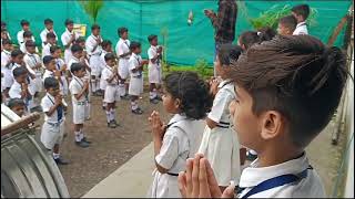 School Morning Prayer 🙏🙏 Shri Vinayak English Primary SchoolPurnanagar🏫🏫 [upl. by Ahtimat847]