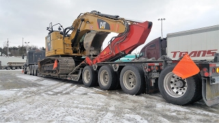 1640000 pound petrochemical splitter being transported in Edmonton Alberta [upl. by Grange]