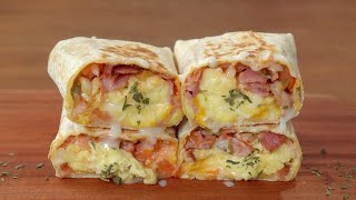 쉬운재료로 에그 부리또 만들기  계란요리  Egg Burrito  Breakfast Recipe [upl. by Annayd695]